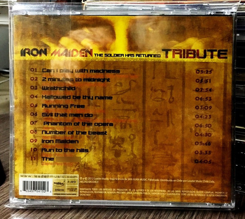 Iron Maiden Tribute - The Soldier Has Returned (2012)
