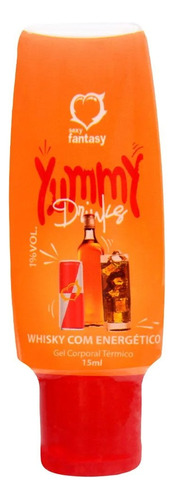 Yummy Drinks Gel Comestível 15ml Sexy Fantasy Sabor WHISKY COM ENERGÉTICO