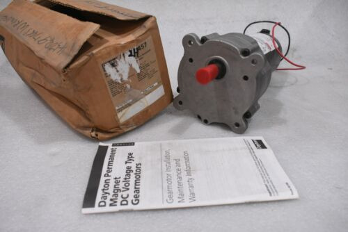 Dayton 2h457 Dc Gearmotor 90 Volts, 12 Rpm, .94 Amps, Ma Kbk