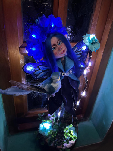 Hada Hermosa Con Luces Y Base Unica - Cosas De Duendes Hada Con Luces Led