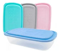 Comprar Contenedor De Alimentos Recipiente Rectangular 2000 Ml