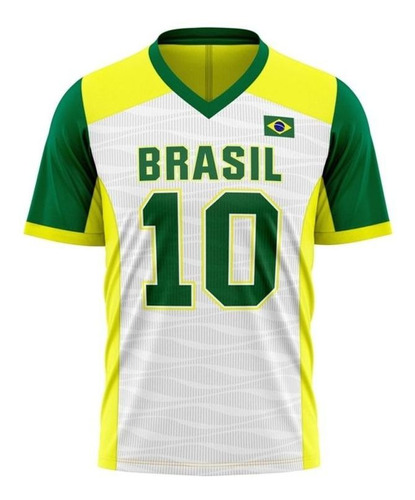 Imagem 1 de 2 de Camisa Do Brasil 10 Makuna Masculina -  Braziline