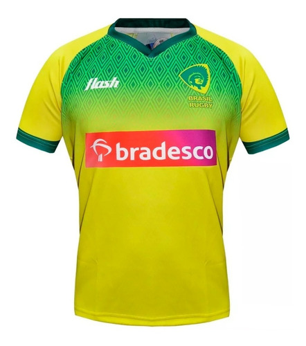 Camiseta Selección Brasil Titular Rugby Flash - Adulto