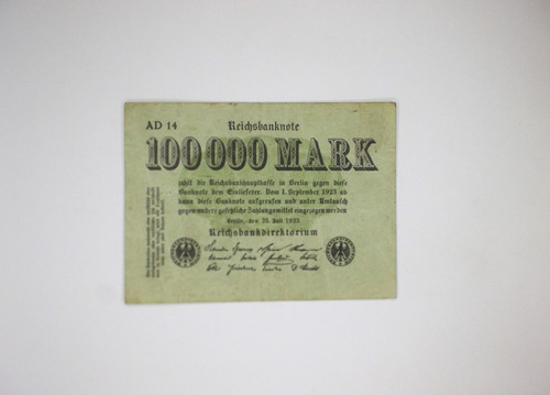 Alemania - 100.000 De Marcos 1923 (p-91a.ad)