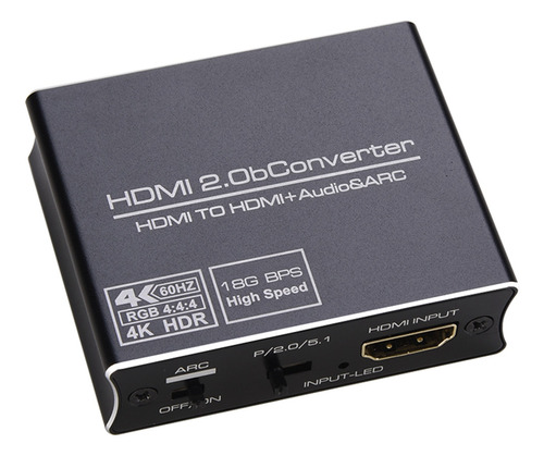 Extractor De Audio 5.1 Arc Hd-mi, Conversor De Audio Hdr, Co
