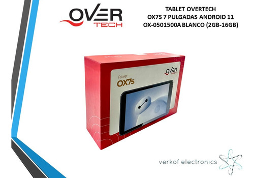 Tablet Overtech Ox7s 7 Android 11 Ox-0501500a (2gb-16gb) Blanco (Reacondicionado)
