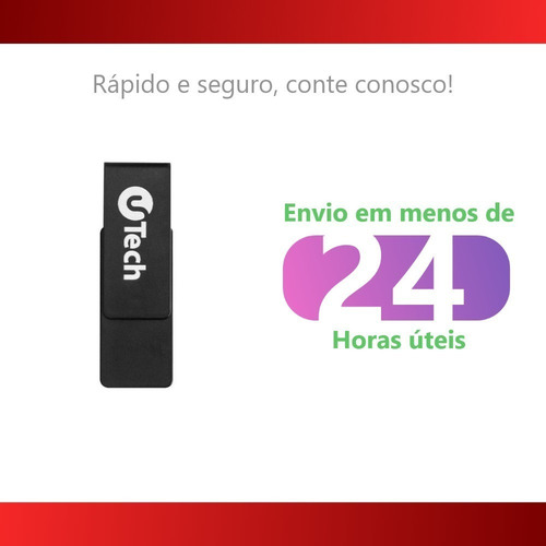 Imagem 2 de 5 de Pen Drive Utech 32gb Usb-a 2.0 Compatível Com Windows E Mac
