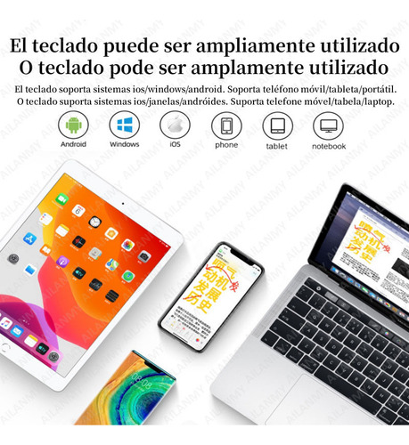 C Funda Con Teclado Y Mouse For Ghia A7 Gtaba7wf 7 Inch