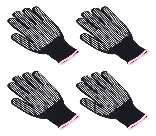 Pink Heat Resistant Gloves 4pcs High Temperature Anti