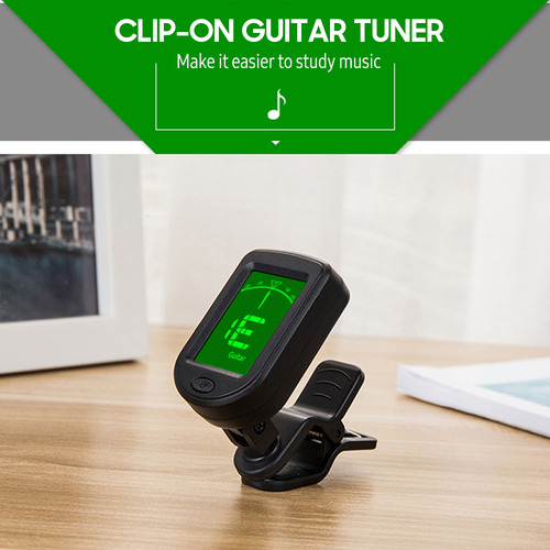A Afinador De Guitarra Digital Cromático Con Clip For Varios