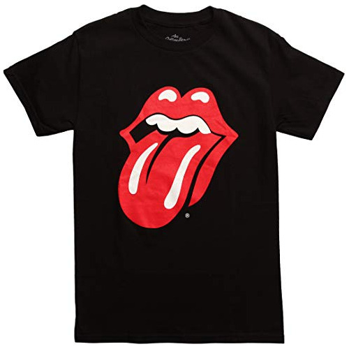 Bravado Mens Rolling Stonesclassic Tongue Camiseta