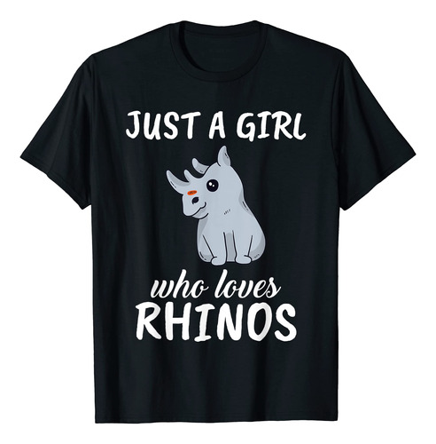 Just A Girl Who Loves Rhinos - Camiseta De Rhinos