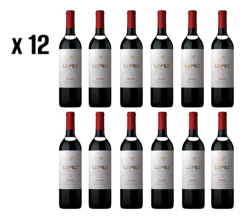 Lopez Malbec Caja 12 X 375 Ml Vencimiento Largo