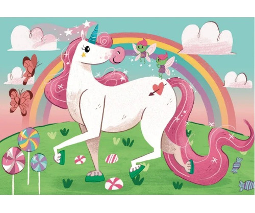 Puzzle Clementoni Infantil 104 Piezas Unicornios Brillantes