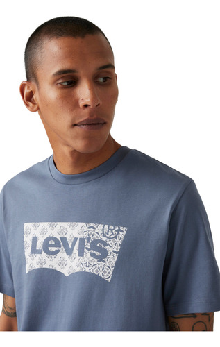 Polera Hombre Graphic Crewneck Tee Azul Levis 22491-1812