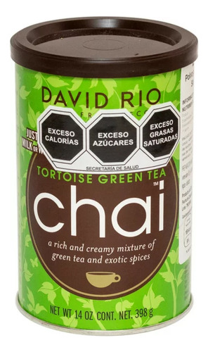 David Río Chai, Tortoise Green Tea 398 Grs.