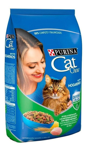 Imagen 2 de 3 de Alimento Cat Chow Defense Plus Hogareños para gato adulto sabor mix en bolsa de 1.5kg