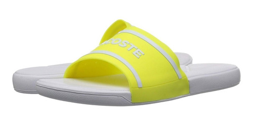 Sandalia Para Playa Lacoste Unisex Dama Niño Fluro Yellow