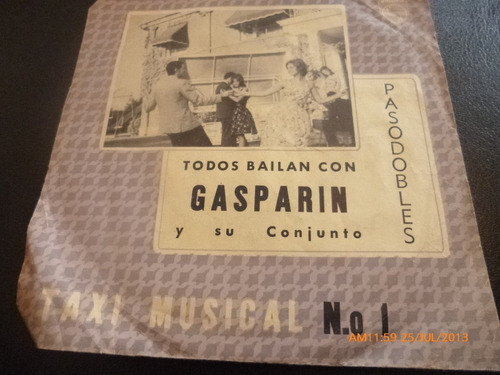 Vinilo Single De Gasparin Y Su Conjuneto ( I134