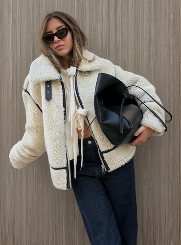 Campera Yd Mujer Piel Sintética Ultra Liviana