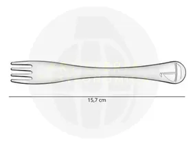 Juego Cubiertos Acero Inoxidable Tramontina Le Petit 2 Piezs Color Gris