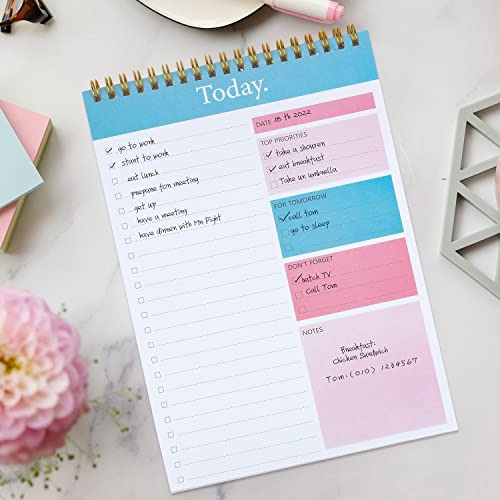 To Do List Notepad - Daily Planner Notepad Undated 52 S...