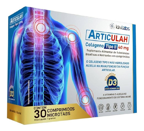 Articulah Colágeno Tipo Ii 40mg 30 Comprimidos