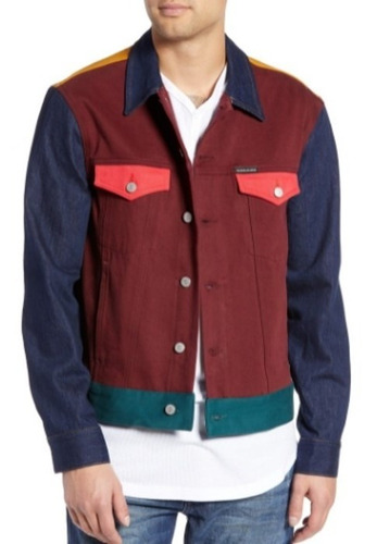 Chamarra Mezclilla Vaquera Hombre Casual Caballero Chaqueta
