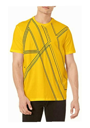 A|x Armani Exchange Camiseta Para Hombre Shadow Lines Ax