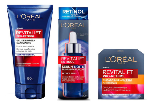 Kit Retinol Antirrugas Revitalift Loréal Paris Completo