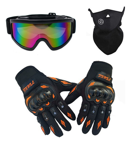 Guantes Para Montar En Moto, Gafas Y Máscara