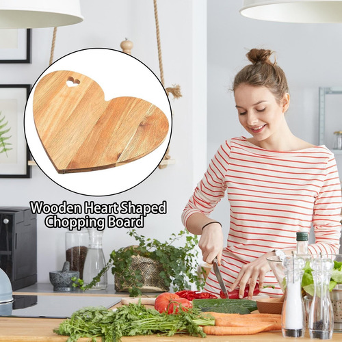 Tabla Charcutera Corazón - Madera Para Servir Y Decorar