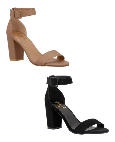 Zapatillas Duo Mama Lola 8190 Para Mujer 2 Pack Tacon Ancho