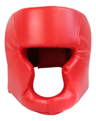 Casco Head Guard Boxeo Sparring Cuero 50 A 58 Cm Rojo