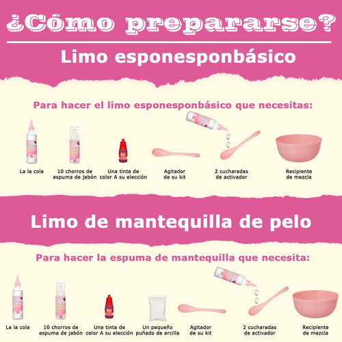 Kit De Slime De Helado, Increíble Kit Para Hacer Slime De He