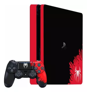 Skin Adhesivo Ps4 Slim Fat Edicion Spiderman Decora Protege