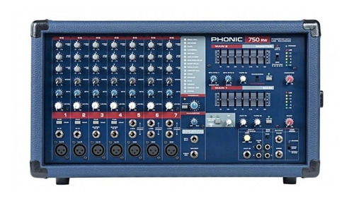 Consola Potenciada 250w 7 Canales Efecto Phonic Power750rw