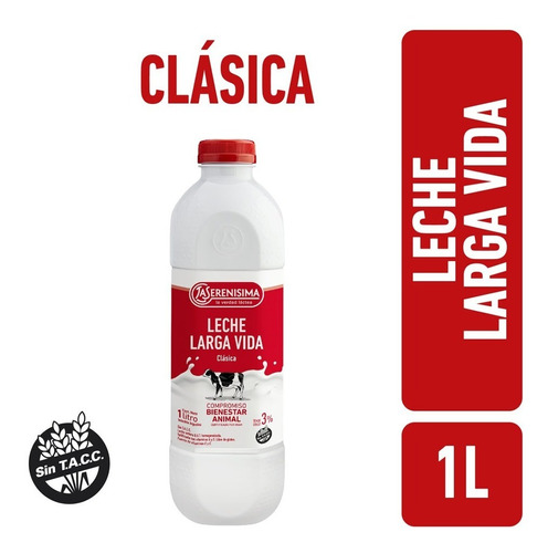 Leche Entera La Serenisima Clásica 3% Pet 1l Botella