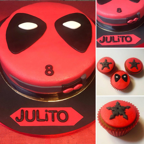 Combos Torta Muffins Decorados Cumpleaños Bautismo Comunión