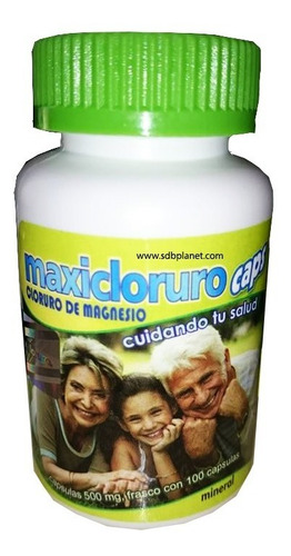 Maxicloruro De Magnesio 100 Caps Previene Osteoporosis