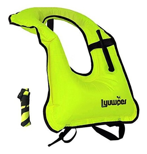 Lyuwpes Inflable Del Tubo Respirador Adulto Chaleco Snorkeli