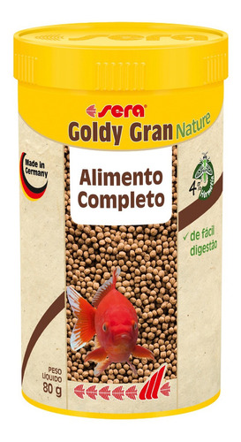 Sera Goldy Gran Nature - 80g - Ração Peixes