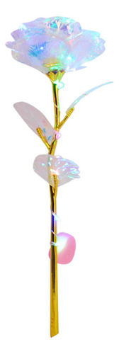G Galaxy Rose Con Base De Cristal Eterno Para El Día De La M