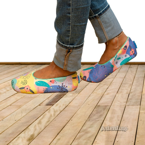 Imagen 3 de 7 de Pantufla Mujer Regalo Mamá Ballerina Invierno Pantuflas