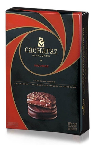 Alfajores Cachafaz Chocolate Mousse X6u *golosinas Del Sur*