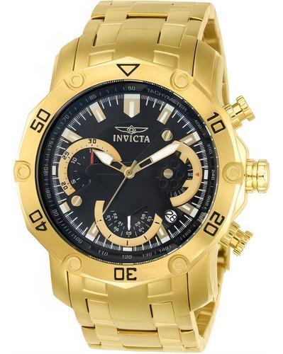 Relógio Invicta Pro Driver 22767 Preto Dourado + Nf-e