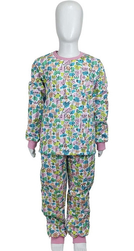 Pijama Infantil Inverno Moletinho Flanelado Com Punho