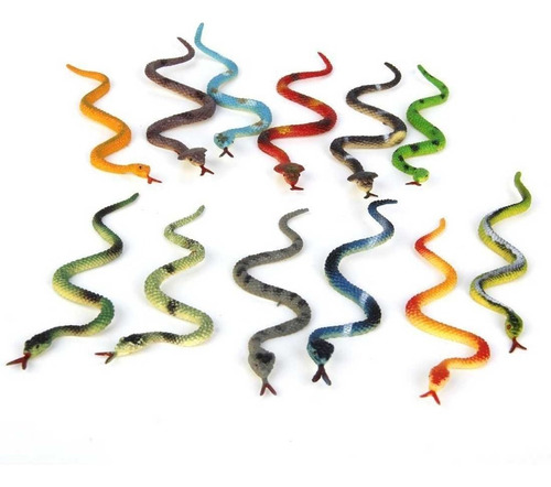 Pack 3 Serpientes Goma Diferentes Colores 70 Cm Cada Una