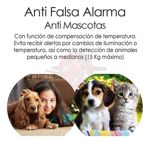 Imagen 4 de 10 de Sensor Movimiento Antimascotas Antifalsa Detector Pir Infrarrojo Inalambrico Sistema Seguridad Alarma Casa Negocio