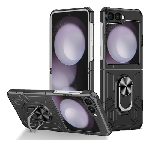 Funda De Teléfono Armors Con Soporte Anular Para Samsung Galaxy Z Flip 7, 6, 5 Z 4 3 5g, Antiimpacto, A Prueba De Golpes